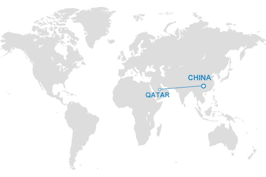 Shipping from China to Qatar