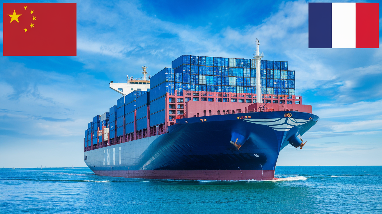 Containerversandkosten von China nach Frankreich