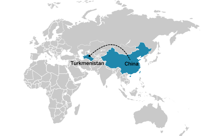 Shipping From China To Turkmenistan