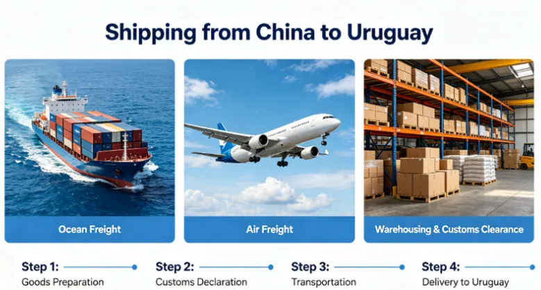 How much is shipping from China to Uruguay